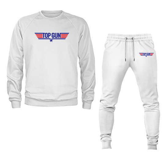 Men's Top Gun Classic Movie Crewneck Sweatshirt Joggers Suit