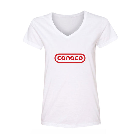 Women's Conoco Gas Station V-Neck T-Shirt
