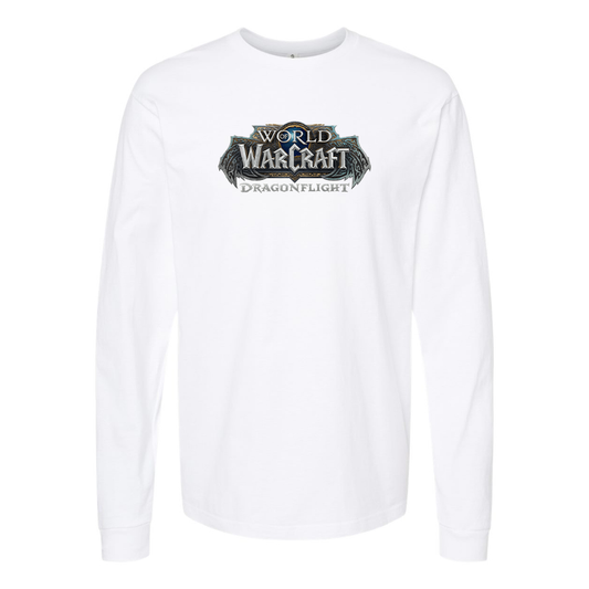 Youth Kids World of Warcraft Dragon Flight Game Long Sleeve T-Shirt