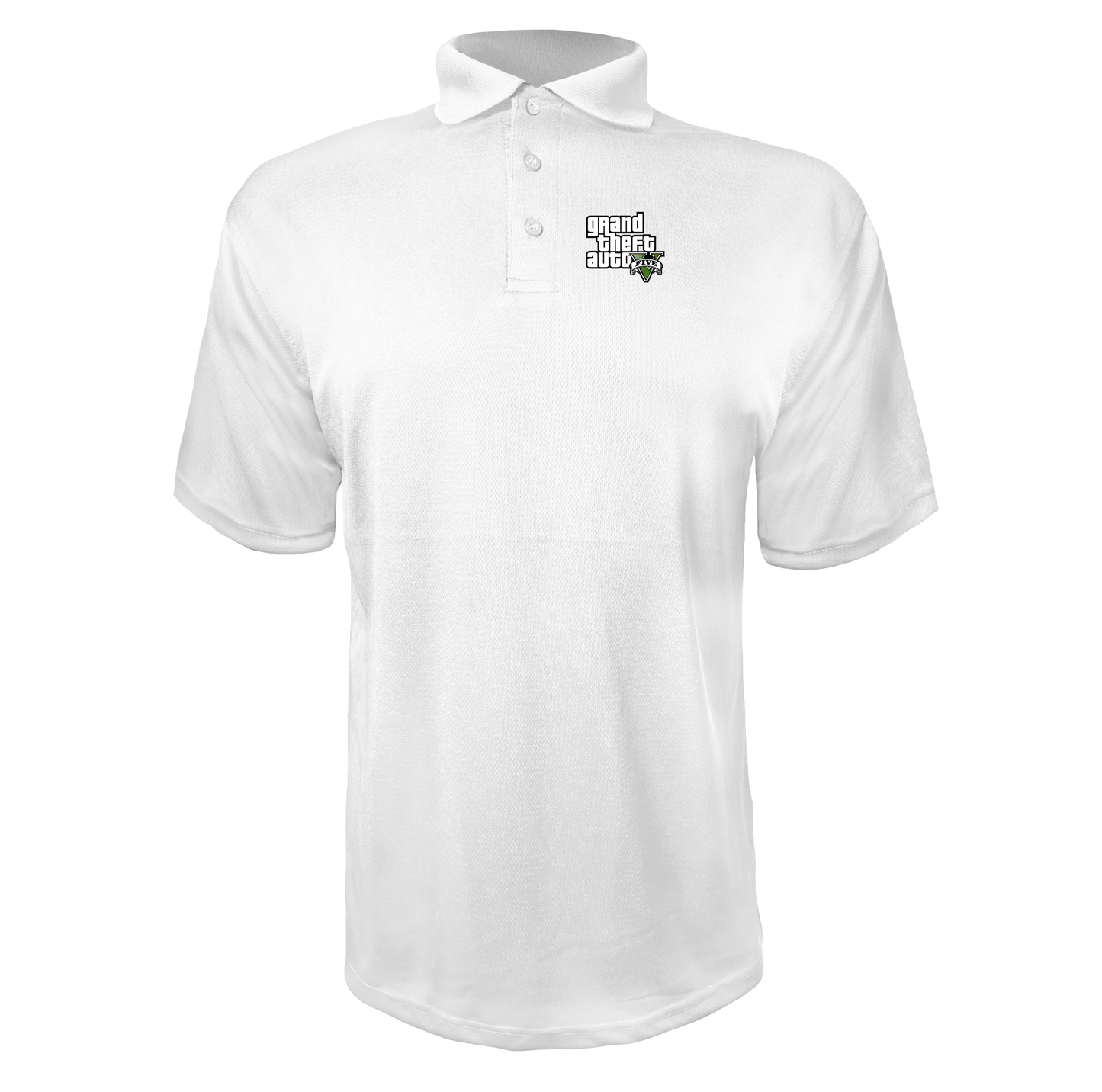 Men's GTA 5 Grand Theft Auto V Polyester Polo Game