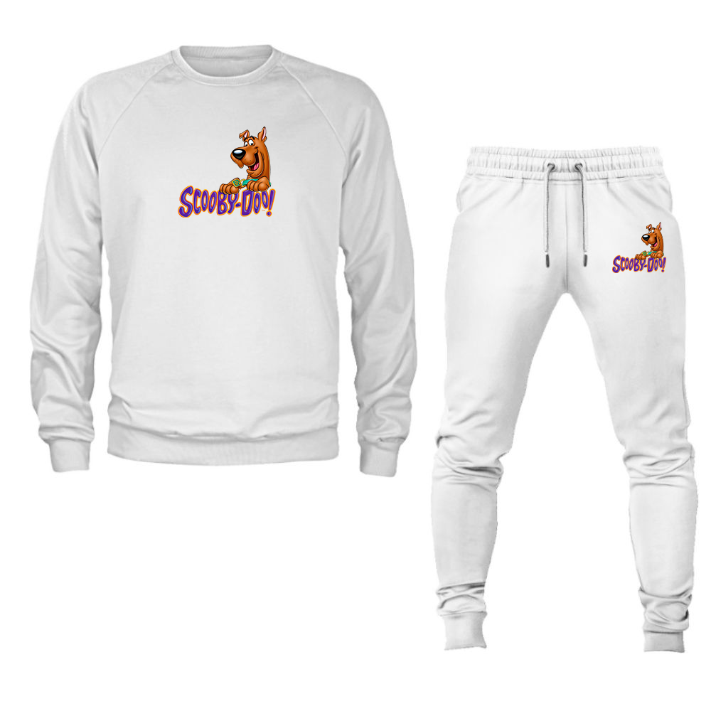 Men's Scooby Doo Cartoon Crewneck Sweatshirt Joggers Suit