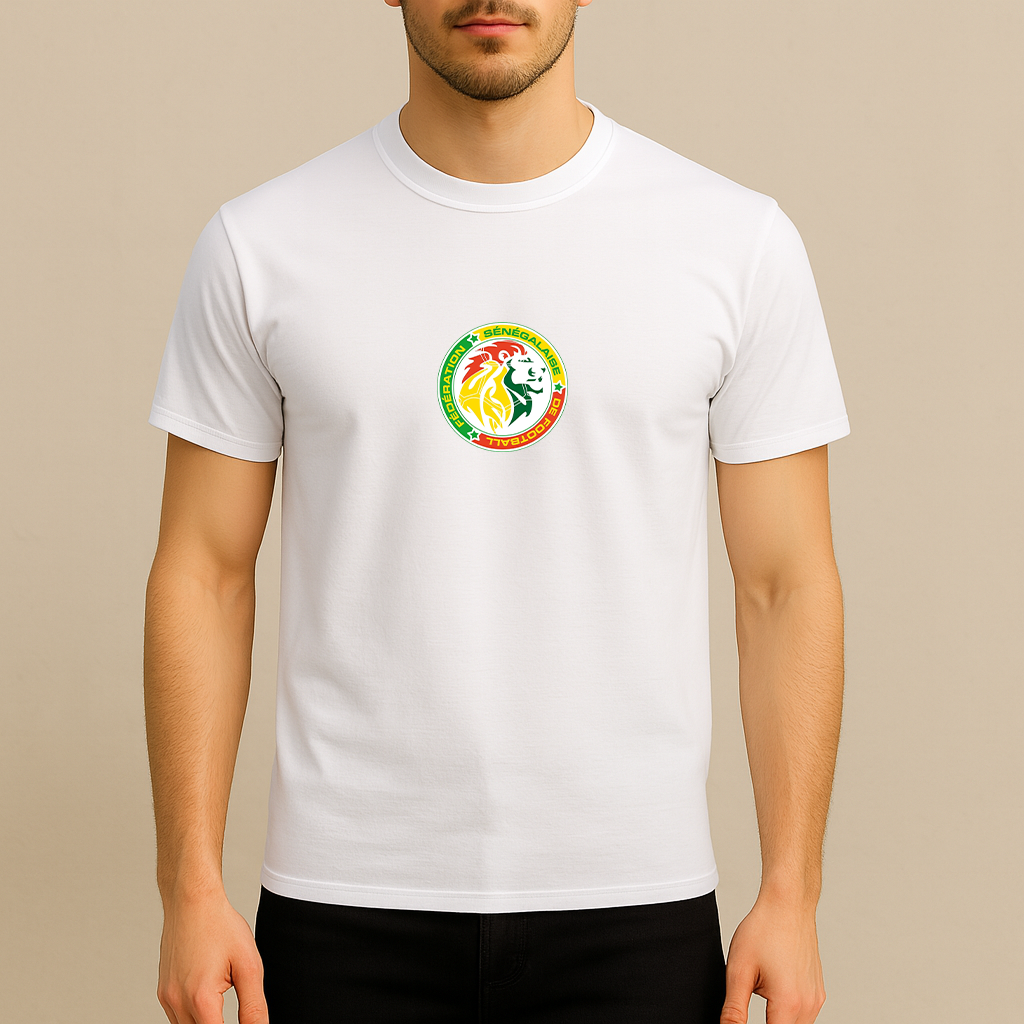 Men's Senegal National Soccer Team Cotton T-Shirt