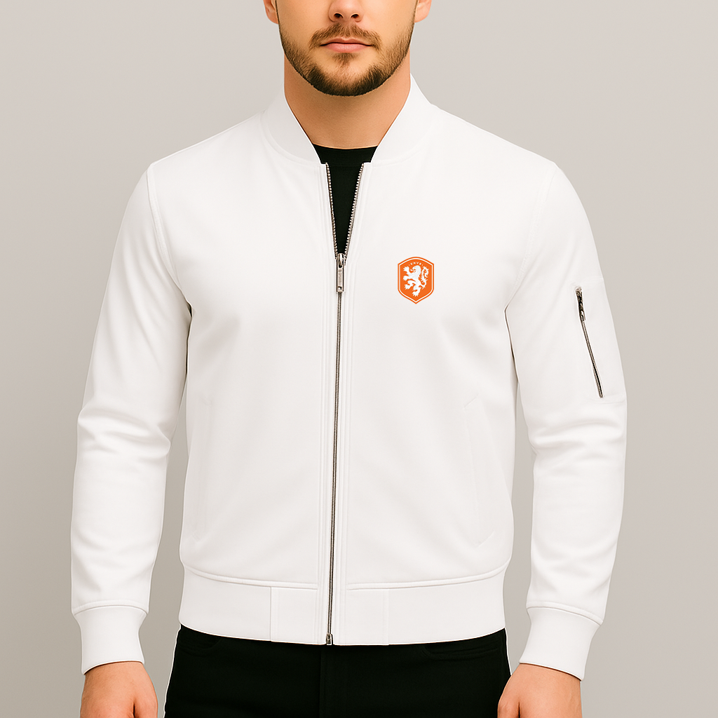 Men's Netherlands National Soccer Team Lightweight Bomber Jacket