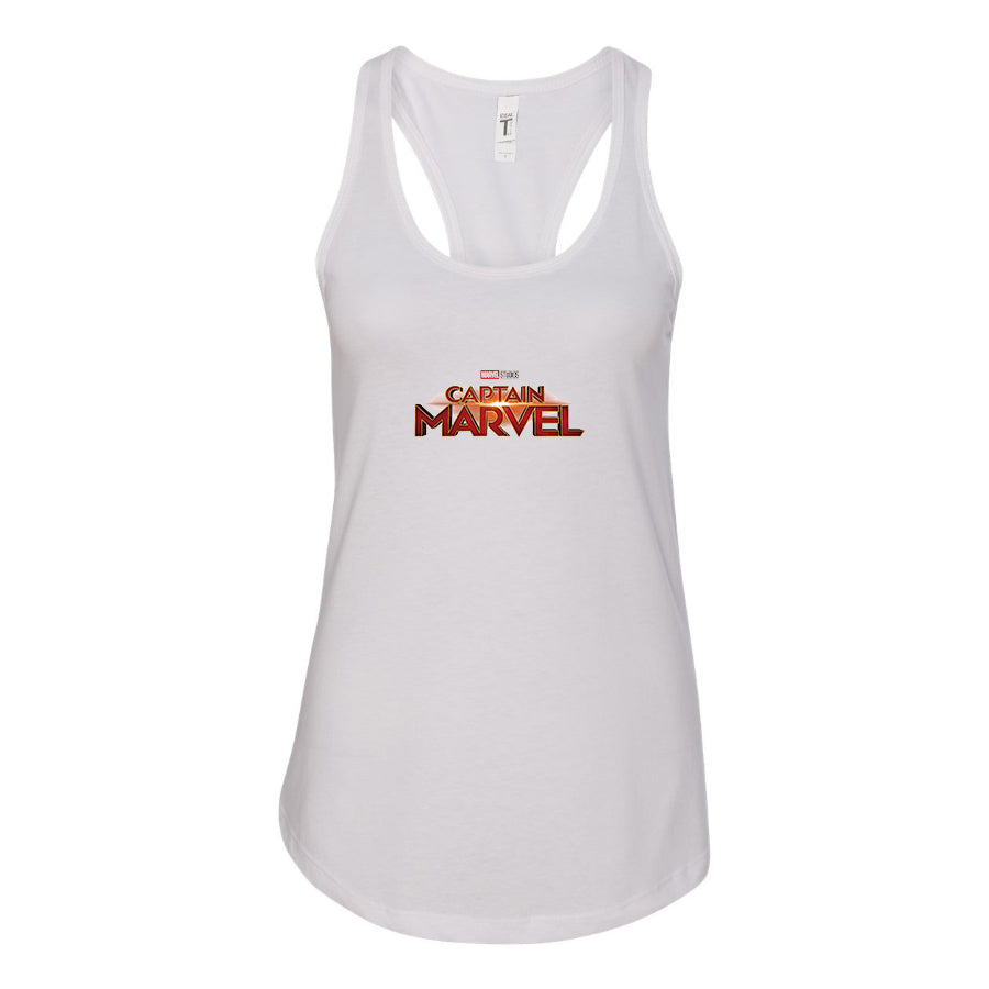 Women's Captain Marvel Superhero  Racerback Tank Top