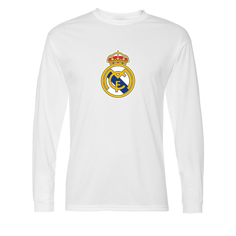 Men’s  Real Madrid Soccer   Polyester Long Sleeve T-Shirt