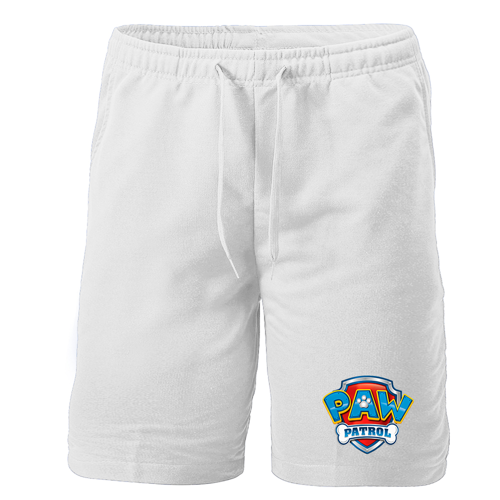 Men's Paw Patrol Cartoon Athletic Fleece Shorts