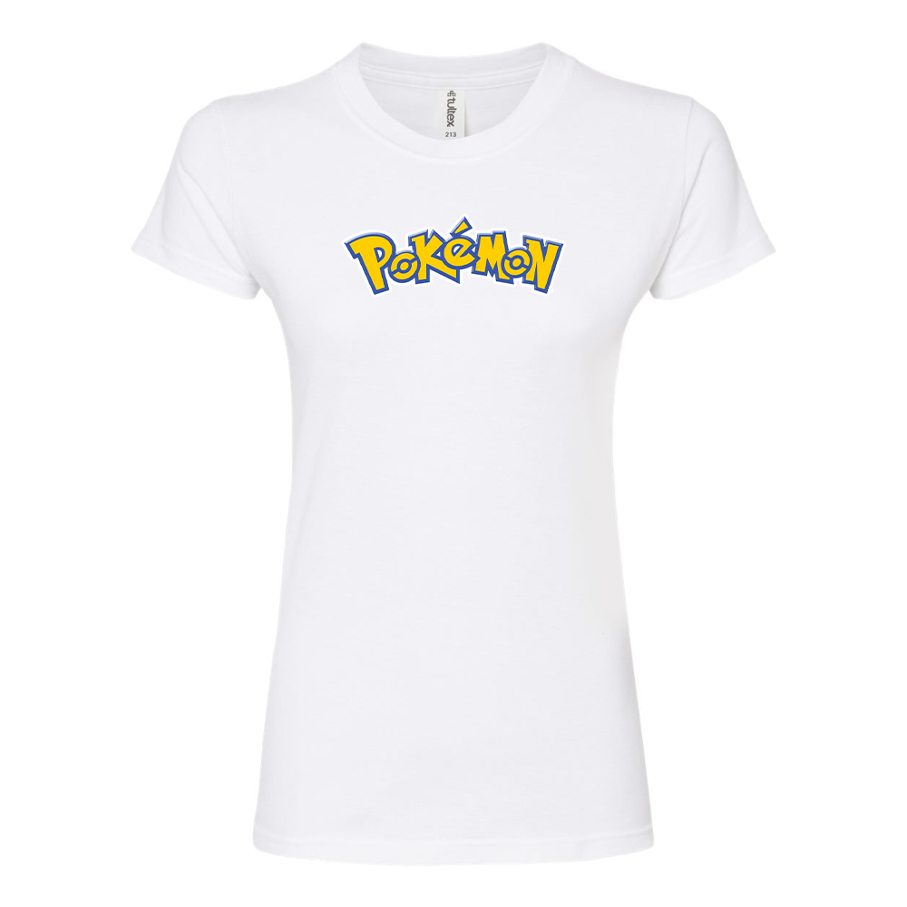 Women's Pokemon Cartoon Round Neck T-Shirt