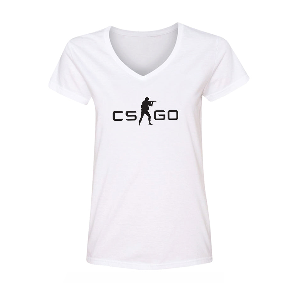 Women's Counter Strike GO Game V-Neck T-Shirt