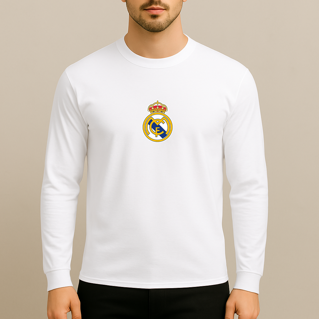 Men’s Real Madrid Soccer Long Sleeve T-Shirt