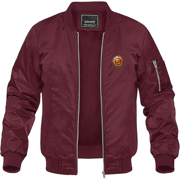 Men's Stutz Motor Company Logo Lightweight Bomber Jacket Windbreaker Softshell Varsity Jacket Coat