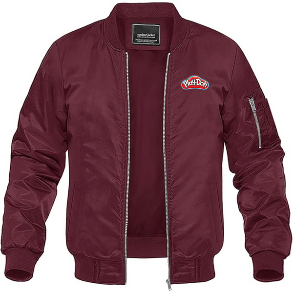 Men's Play Doh Lightweight Bomber Jacket Windbreaker Softshell Varsity Jacket Coat