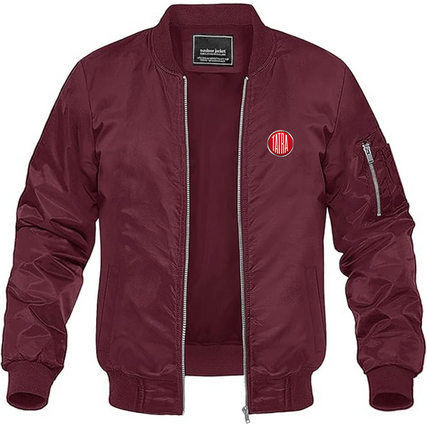 Men's Tatra Logo Lightweight Bomber Jacket Windbreaker Softshell Varsity Jacket Coat