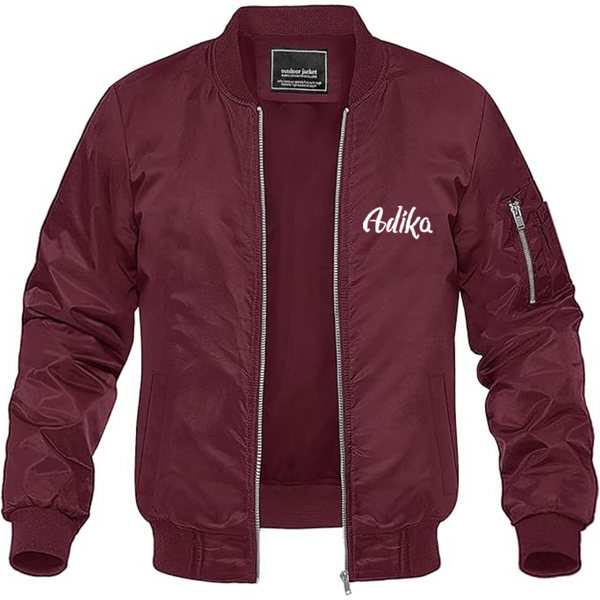 Men's Adika Lightweight Bomber Jacket Windbreaker Softshell Varsity Jacket Coat