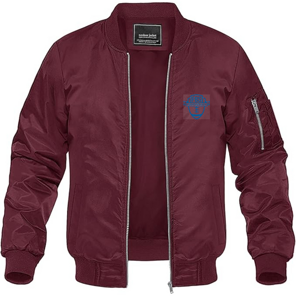 Men's Division I FBS Independents Lightweight Bomber Jacket Windbreaker Softshell Varsity Jacket Coat