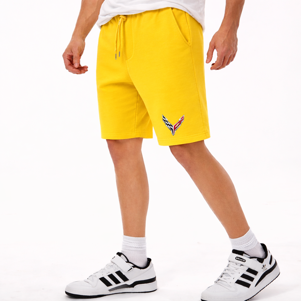 Men's Chevrolet Corvette Car Athletic Fleece Shorts