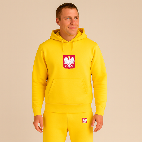 Men's Poland National Soccer Team Hoodie Joggers Set