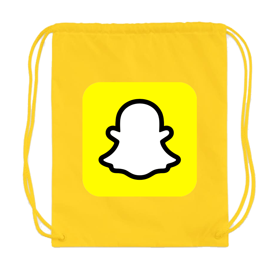 Snapchat Social Drawstring Bag