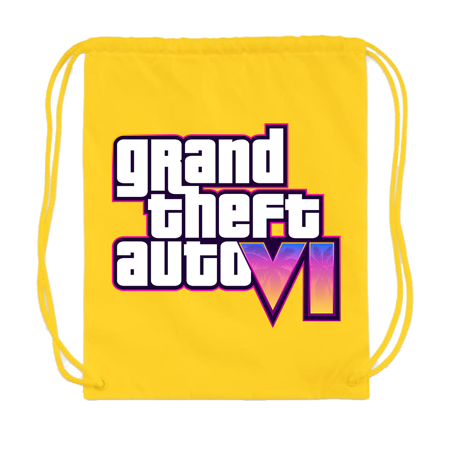 GTA 6 Grand Theft Auto VI Drawstring Bag Game