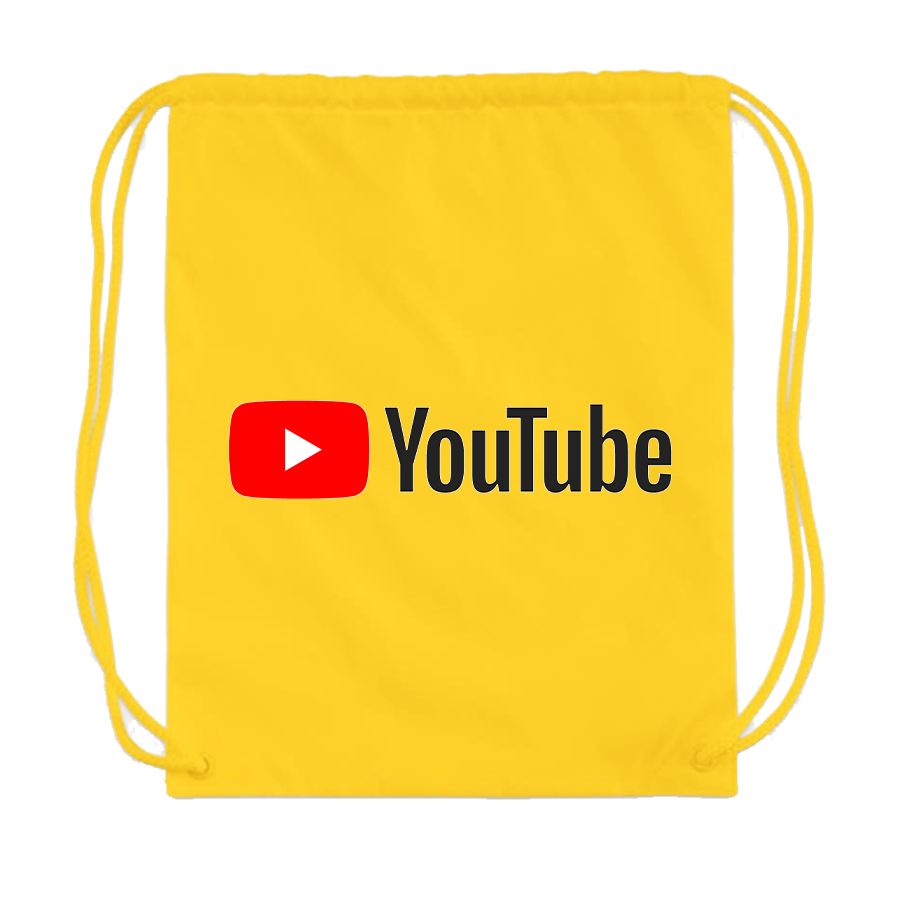 YouTube Social Video Steaming Drawstring Bag