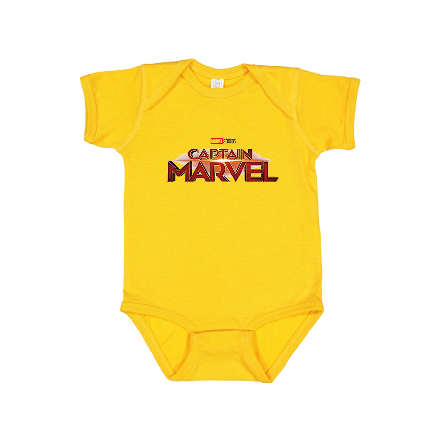 Captain Marvel Superhero  Baby Romper Onesie