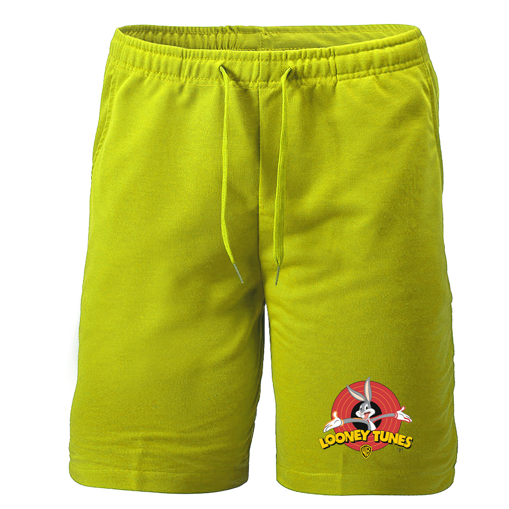 Men's Looney Tunes Warner Brothers Cartoon Athletic Fleece Shorts