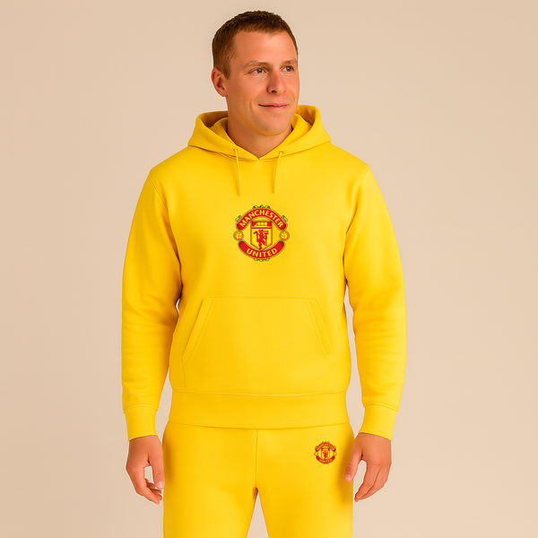 Men’s Manchester United Soccer Soccer Logo Hoodie Joggers Set