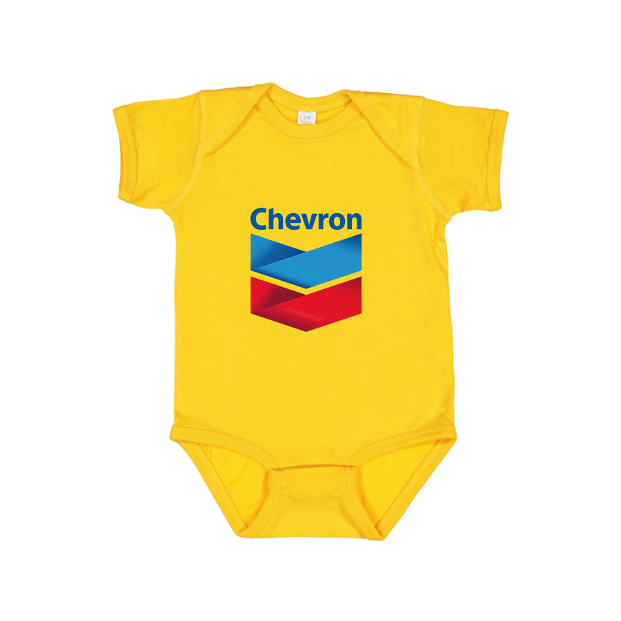 Chevron Gas Station  Baby Romper Onesie