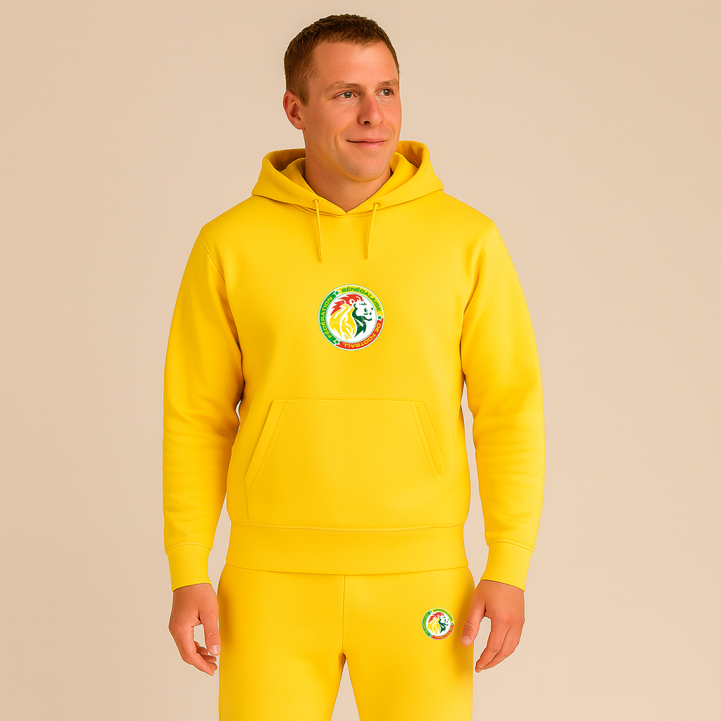 Men's Senegal National Soccer Team Hoodie Joggers Set