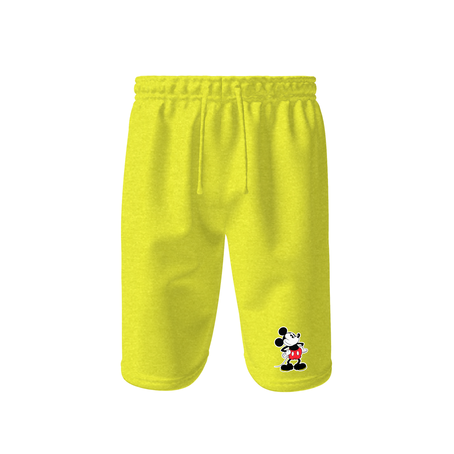 Men's Mickey Mouse Cartoon Athletic Fleece Shorts