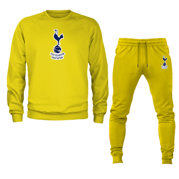 Men’s Tottenham Hotspur F.C. Soccer Logo Crewneck Sweatshirt Joggers Suit