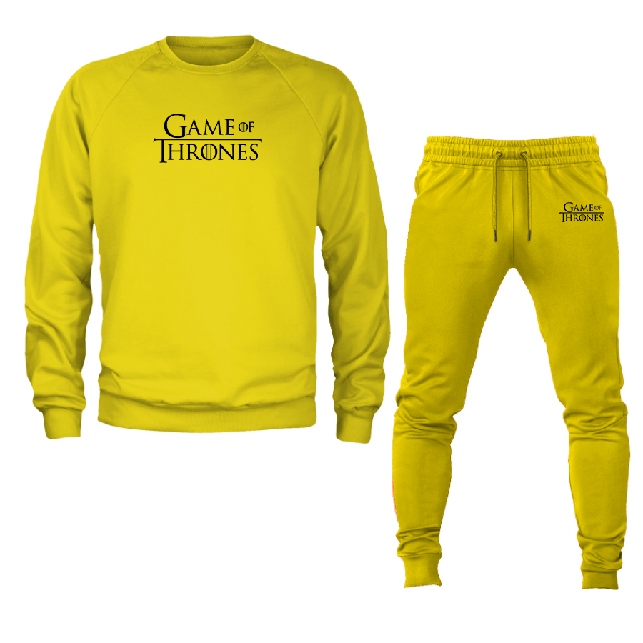 Men's Game of Thrones TV Show Crewneck Sweatshirt Joggers Suit